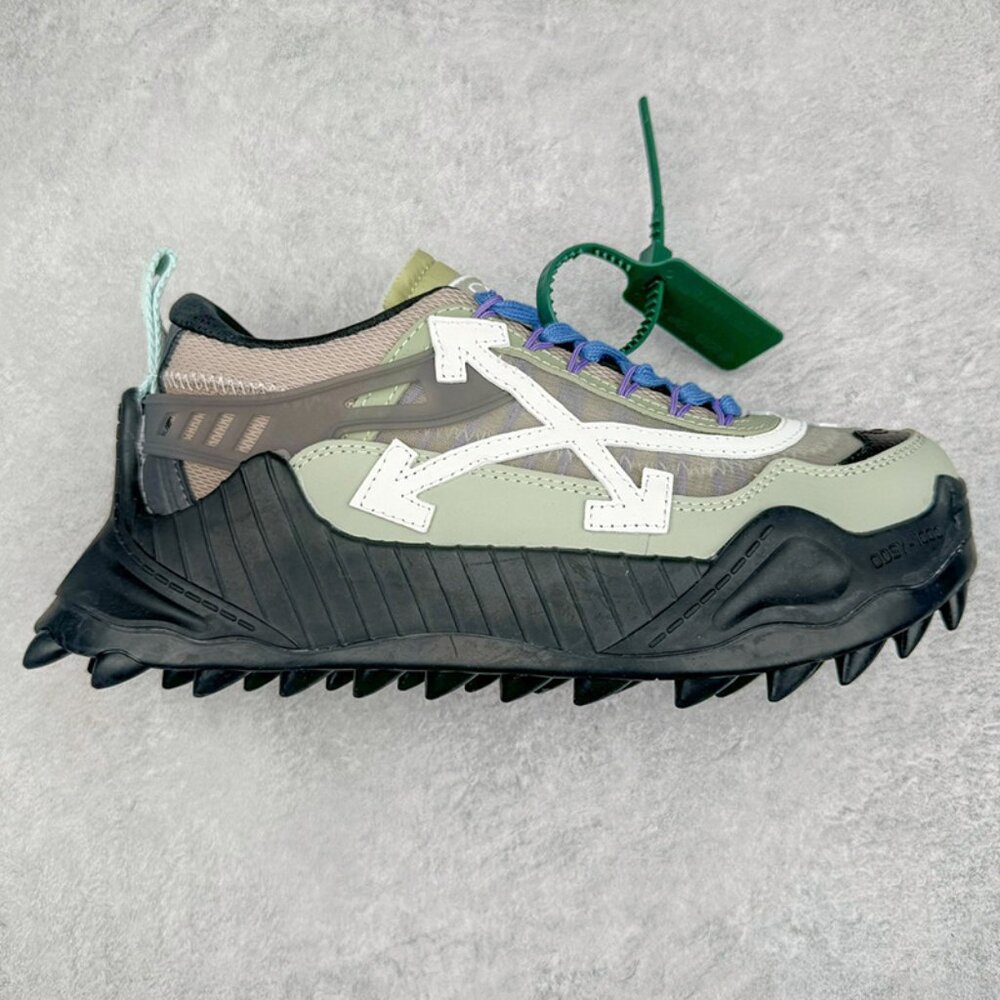 Off-White Odsy-1000 Platform Sawtooth Sneakers Black